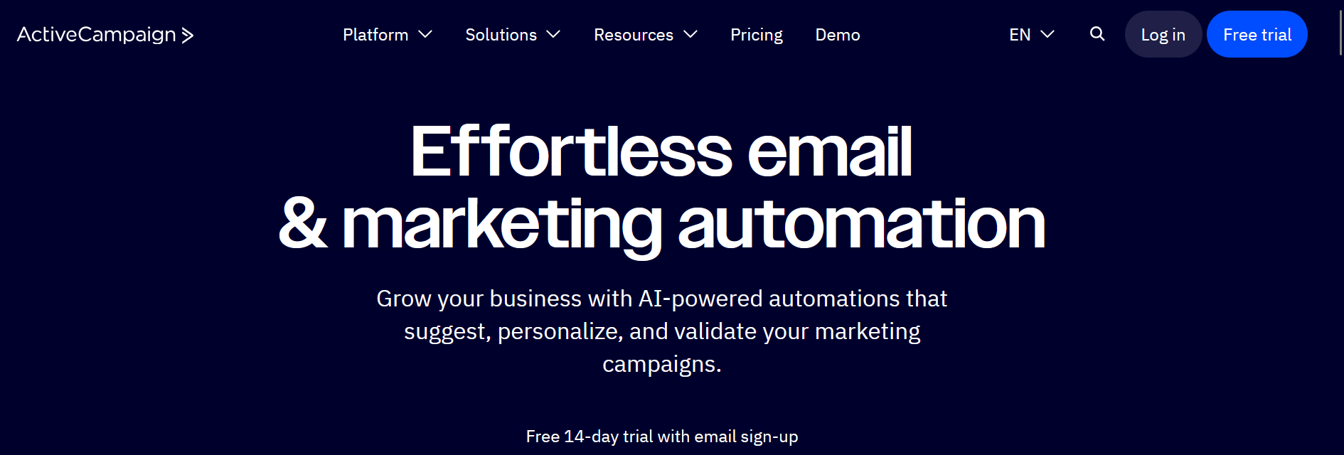 hubspot alternative: ActiveCampaign