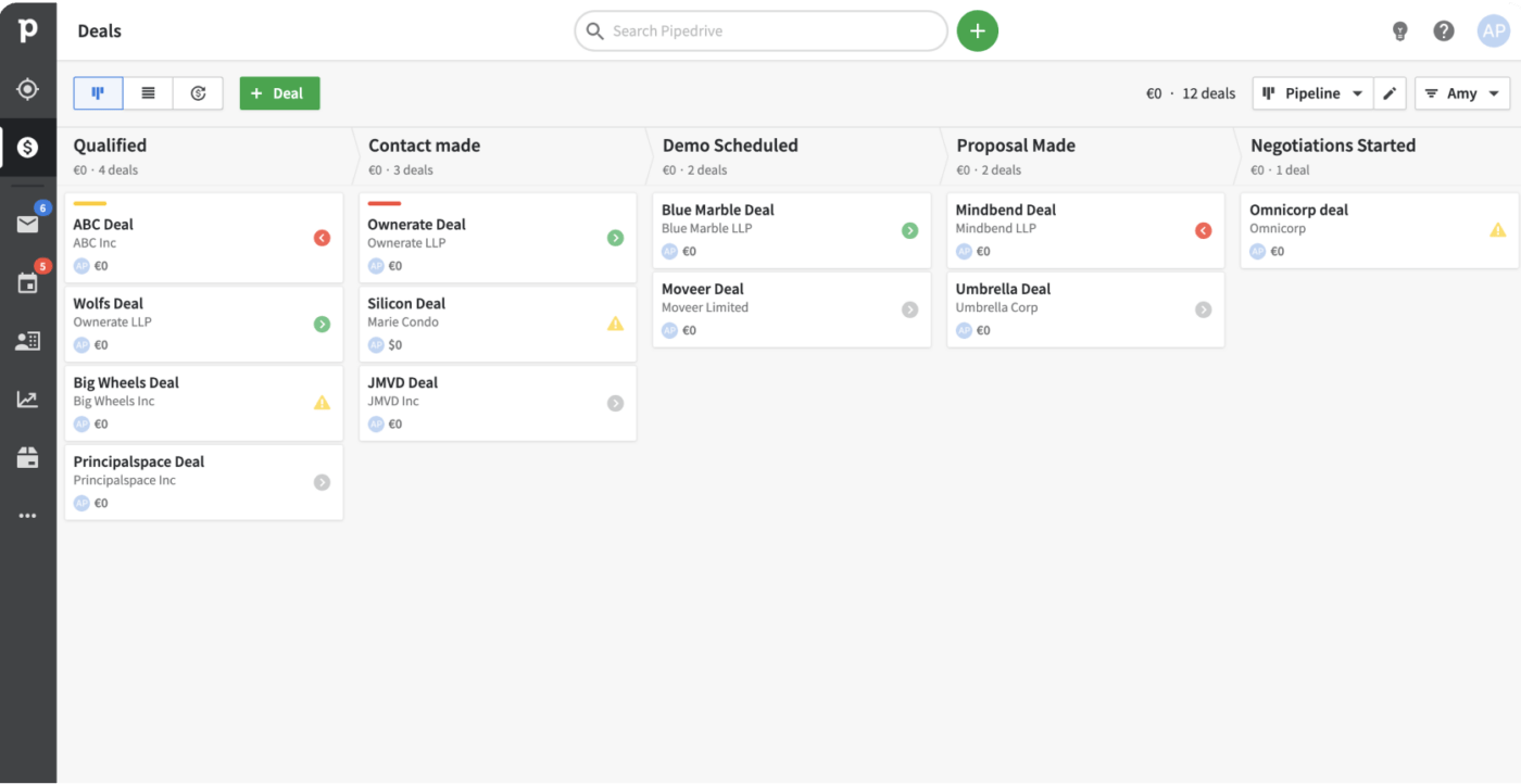 alternative microsoft dynamics: pipedrive